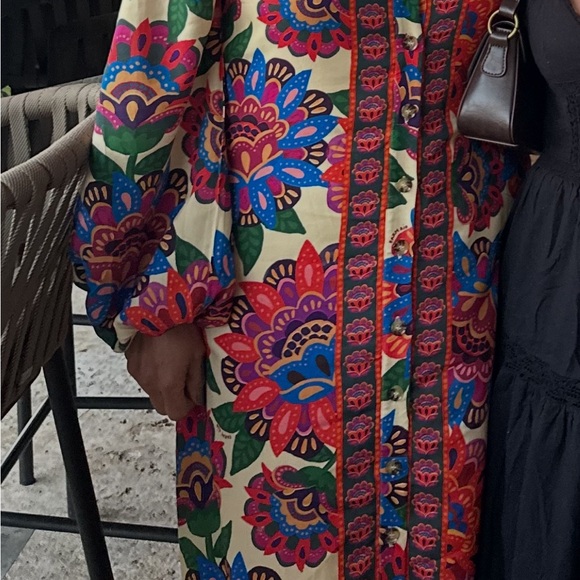 Farm Rio maxi Multicolor Floral Dress - Picture 4 of 5